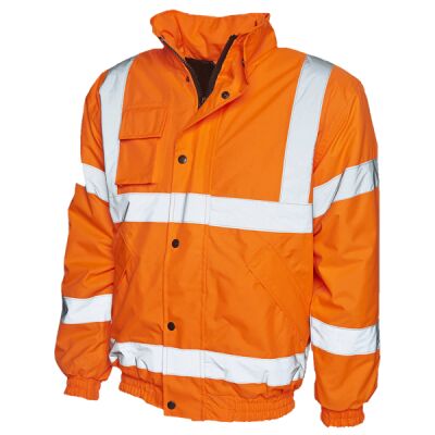 Uneek High Visibility Bomber Jacket UC804 High Visibility Bomber Jacket Thumbnail